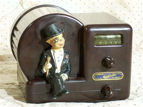 1938 steel cabinet majestic radio|Sold at Auction: 1938 Charlie McCarthy Radio.